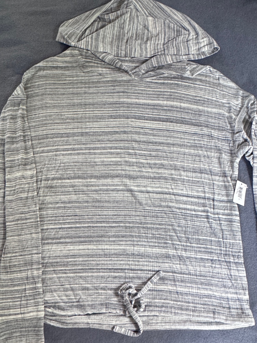 GAP Striped Hooded Pullover in Blue and White - Picture 10 of 10